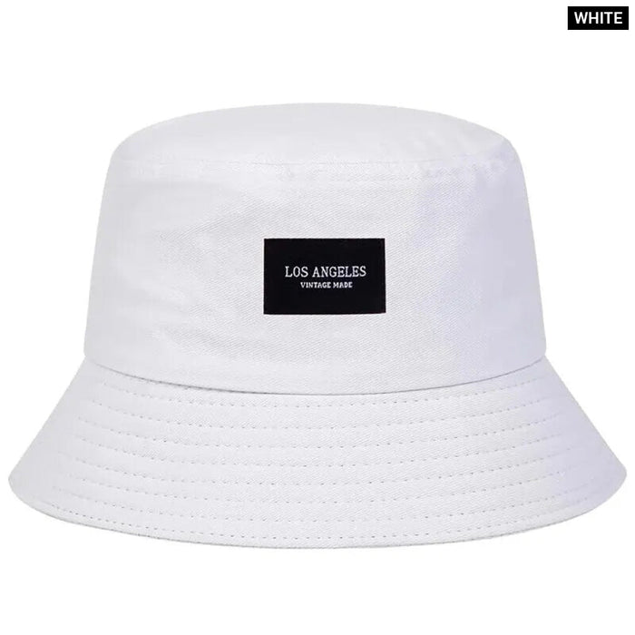 Sunscreen Bucket Hat La Letter Sticker