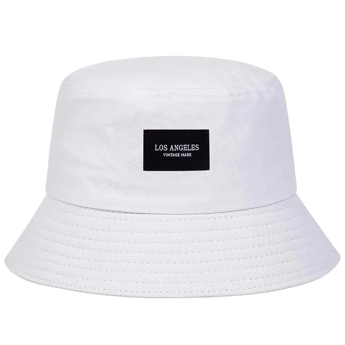 Sunscreen Bucket Hat La Letter Sticker