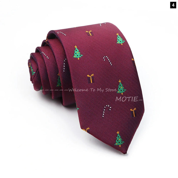 Santa Claus Necktie For Christmas And Halloween Parties