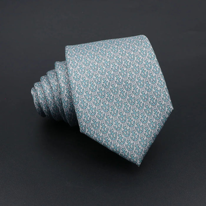 Super Soft Paisley Necktie 7Cm Slim Business Tie For Men