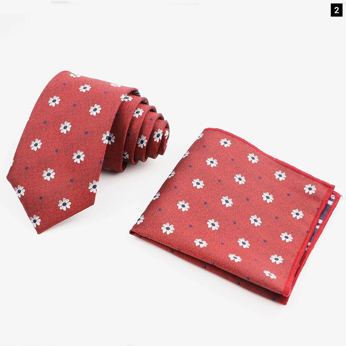 Mens Fashion Tie And Pocket Square Set For Business Weddings And Gifts