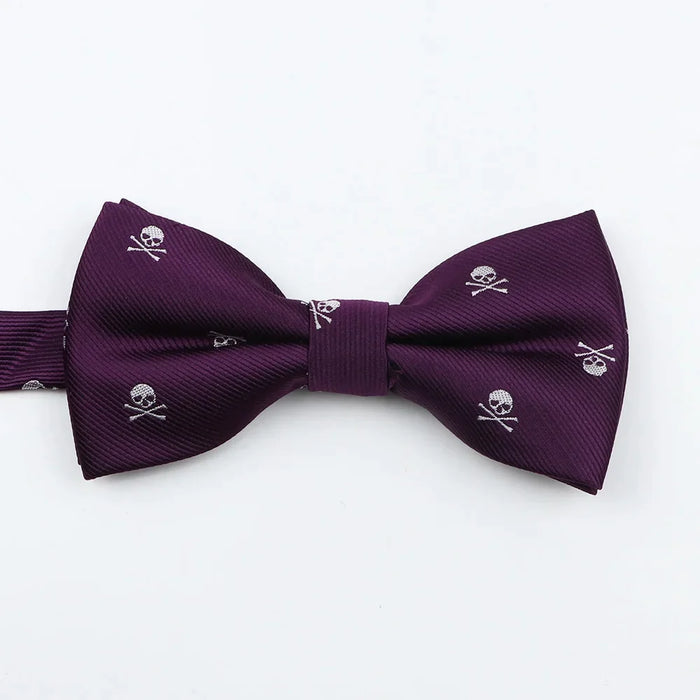 Skull Bowtie For Men Weddings And Cosplay