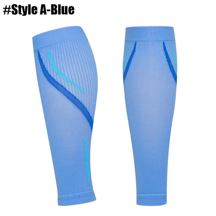 1Pair UV Protection Sports Leg Calf Compression Sleeves For Running Basketball Football