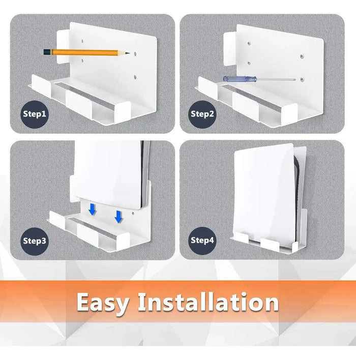 Ps5 Console Wall Mount Kit With Controller And Headset Holders