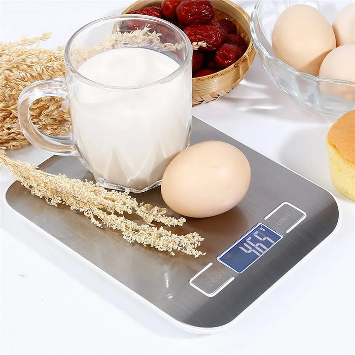 Rechargeable Stainless Steel Kitchen Scales