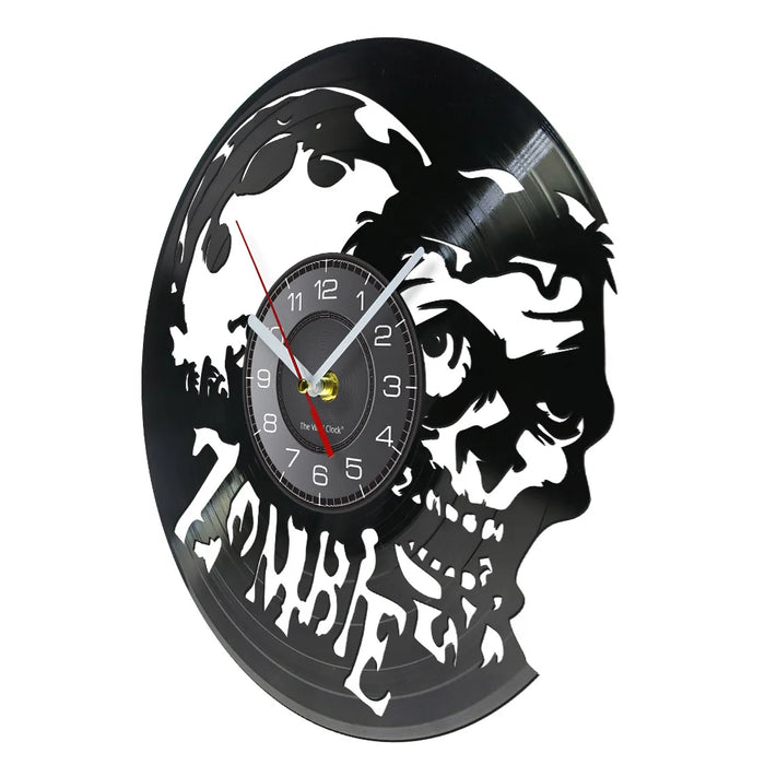 Zombie Vinyl Record Wall Clock