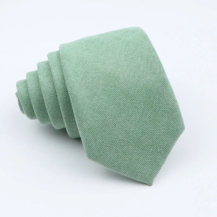 Colourful Cotton Corduroy Neck Tie 7Cm Skinny Wedding Party Tuxedo Accessory