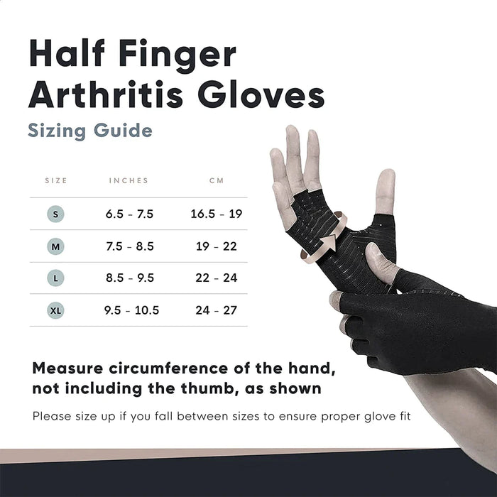 1 Pair Copper Arthritis Compression Gloves For Women Men