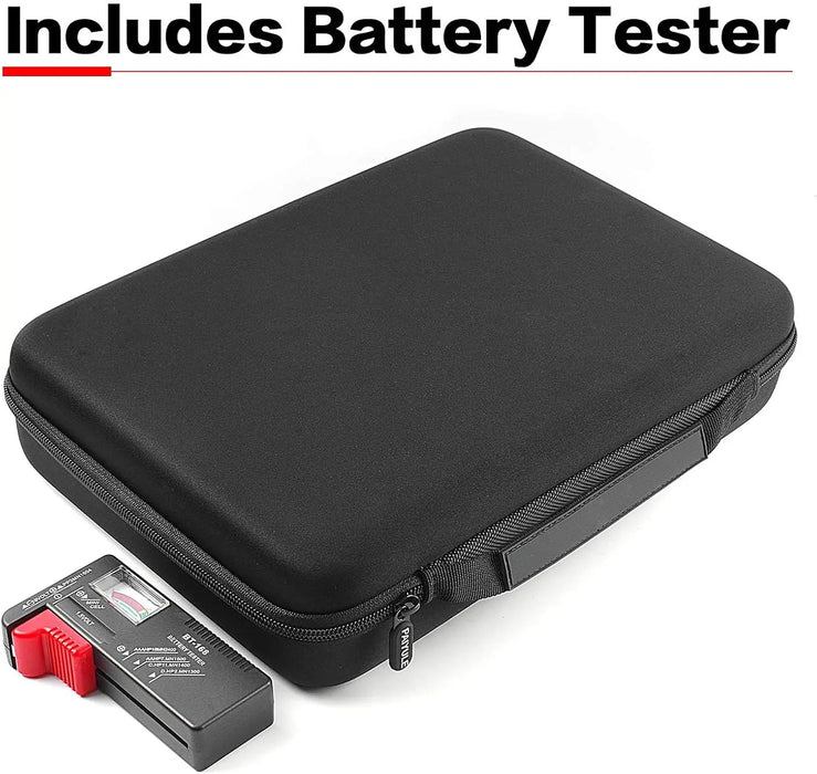 Battery Organizer Tester Bt 168 Holds 140 Aa Aaa Batteries Variety Pack Bag Batteries Not