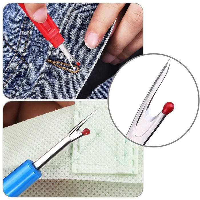 4 Piece Sewing Seam Ripper Kit With Trimming Scissor