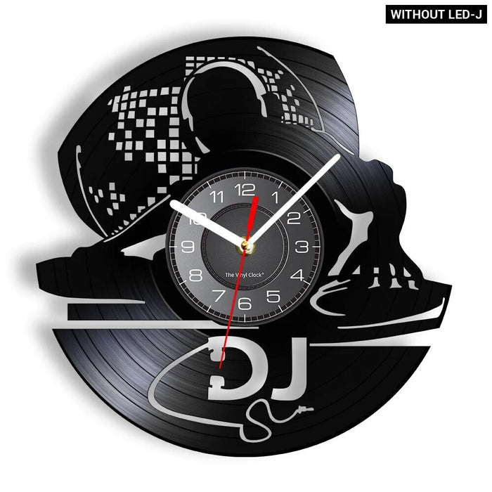 Retro Dj Vinyl Record Wall Clock For Music Lovers