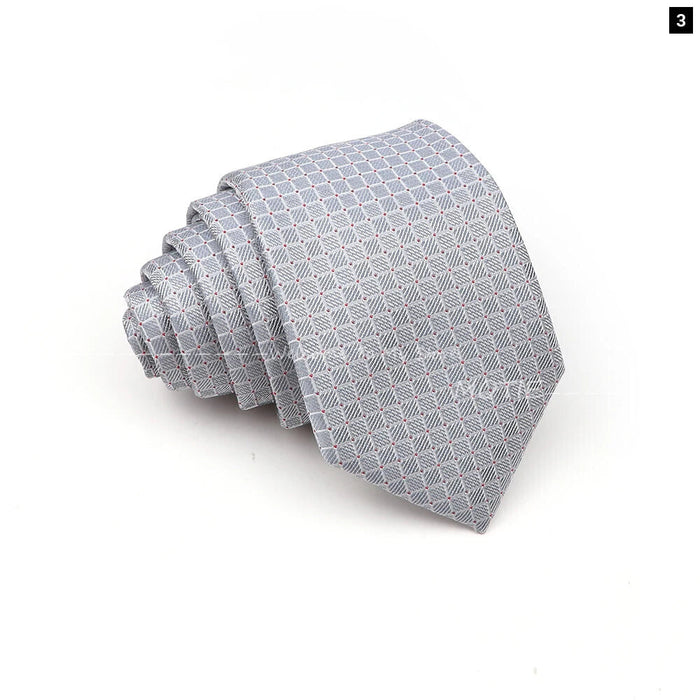 Blue Striped Necktie For Weddings And Parties