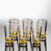 Clear Glass Liquor Cup Set With Graduated Line And Holder