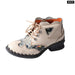 Womens Ankle Leather Shoes For Outdoor,medium Heel Floral