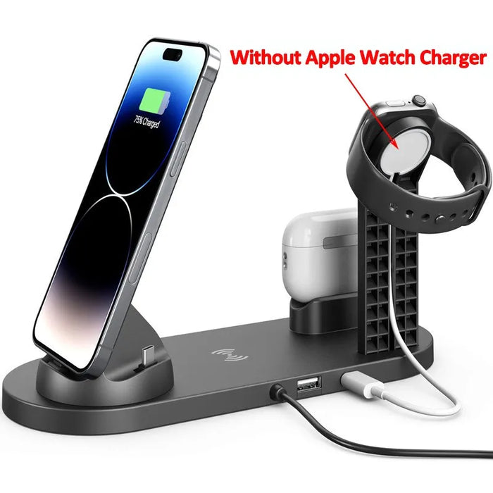 5 In 1 Fast Wireless Charging Dock For Iphone Iwatch And Airpods