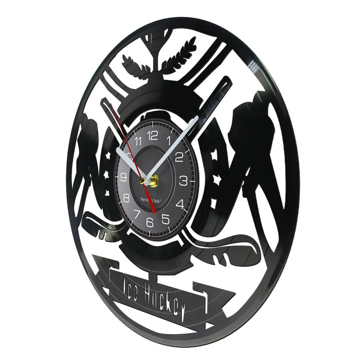 Hockey Wall Clock For Boys Room