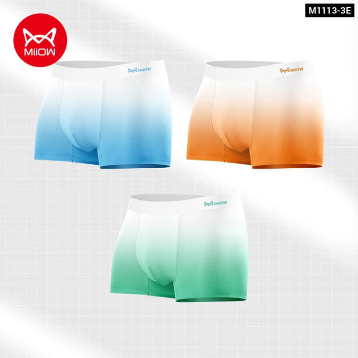 Pack Of 3 Ice Silk Mens Boxer Shorts