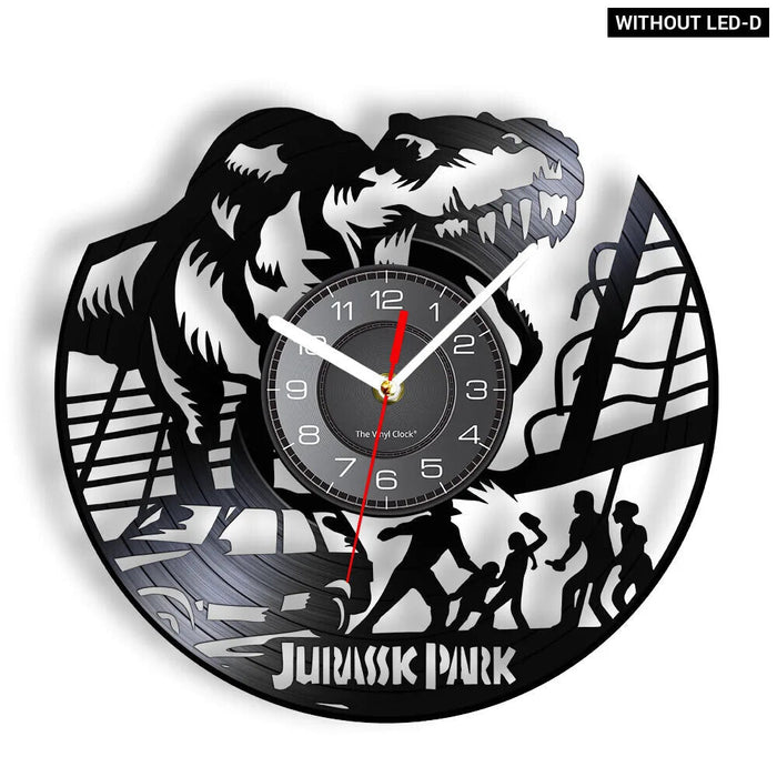 Jurassic T Rex Vinyl Record Wall Clock