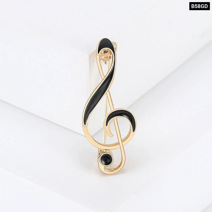 Musical Note Brooch Pin For Men Women Enamel Pin For Clothing School Office Jewelry Accessory