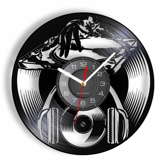 Retro Dj Vinyl Record Wall Clock For Music Lovers