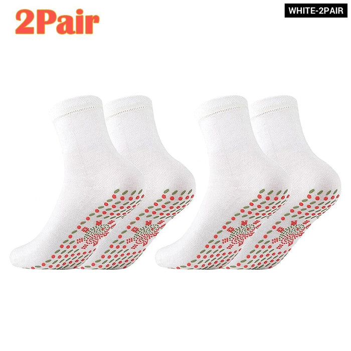 1-3 Pairs Winter Warm Comfortable Self-heating Magnetic Socks for Women Men