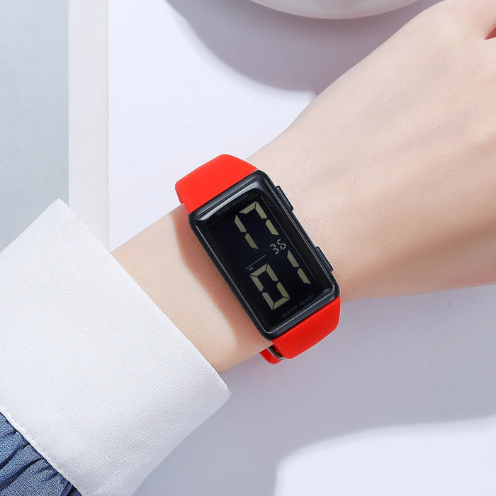 Men's & Women's Silicone Date Calendar Display Digital 3ATM 30M Water Resistant Wristwatch