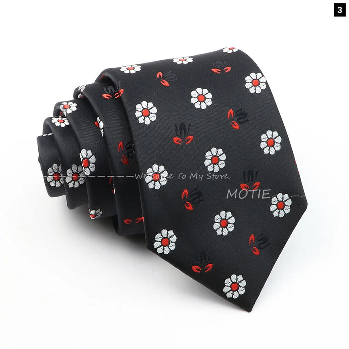 Premium Animal Neckties For Men Black Duck And Chicken Design