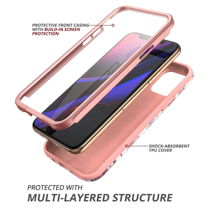 360 Full Body Shockproof Case For Iphone11 Pro With Built In Screen Protector