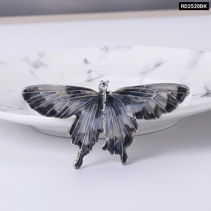 Enamel Butterfly Brooch Pin Korean Fashion Accessory