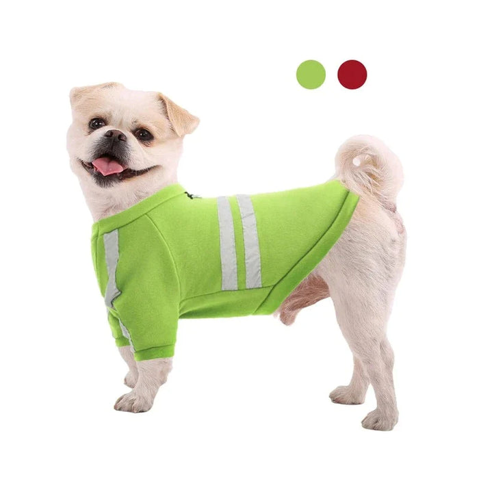 Dog Hoodie Sweatshirt Warm Reflective Fashionable