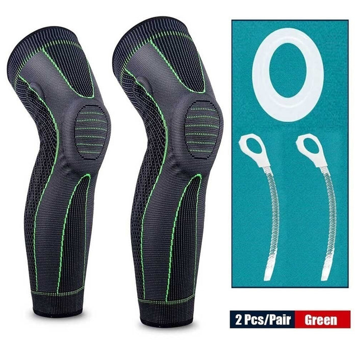 1 Pair Full Long Leg Sleeves Protector with Anti Collision Gel Pad For Outdoor Sports