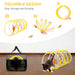 Collapsible Cat Tunnel Interactive Feather Plush Toy