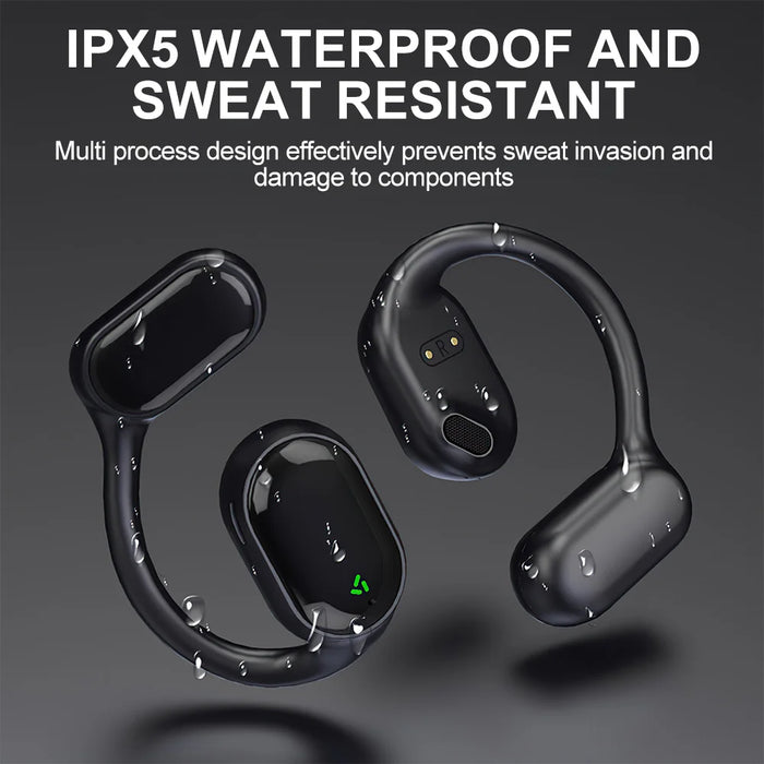 Waterproof Tws Earbuds With Bone Conduction And Mic