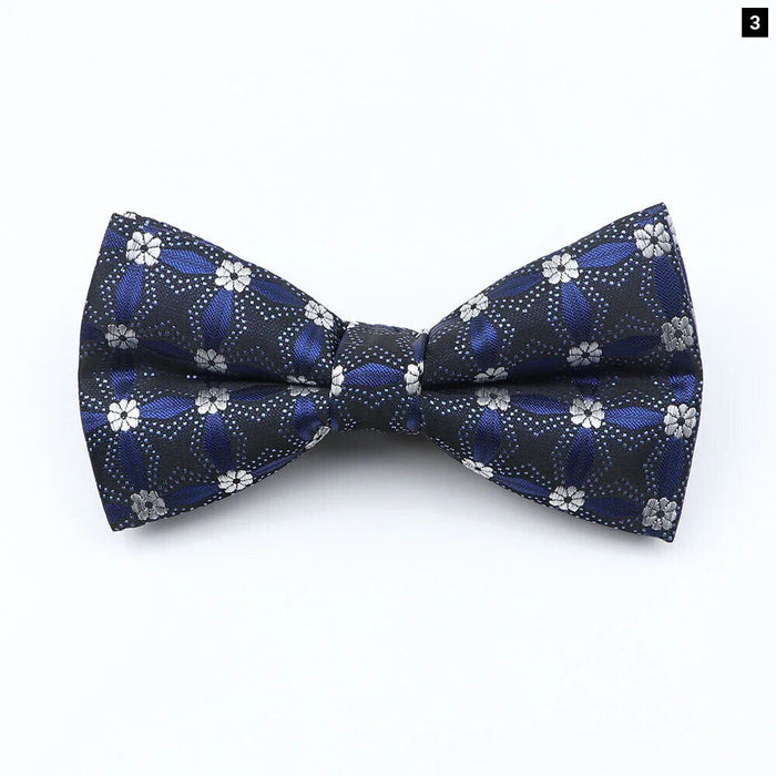 Bowtie For Men Plaid Stripes Dots