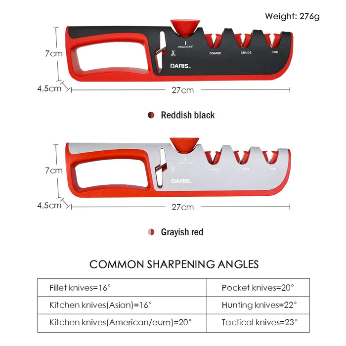 Adjustable Angle Grind Kitchen Repair Restore Polish Blades Knife Sharpener