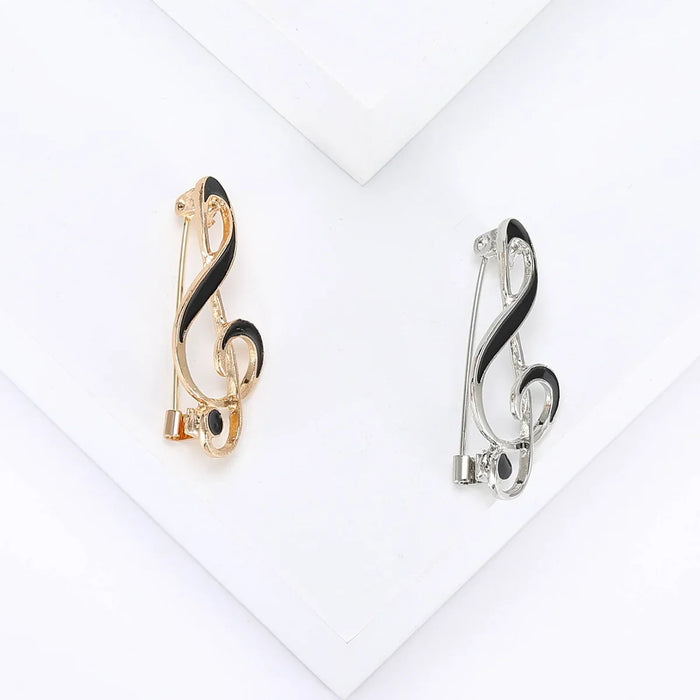 Musical Note Brooch Pin For Men Women Enamel Pin For Clothing School Office Jewelry Accessory