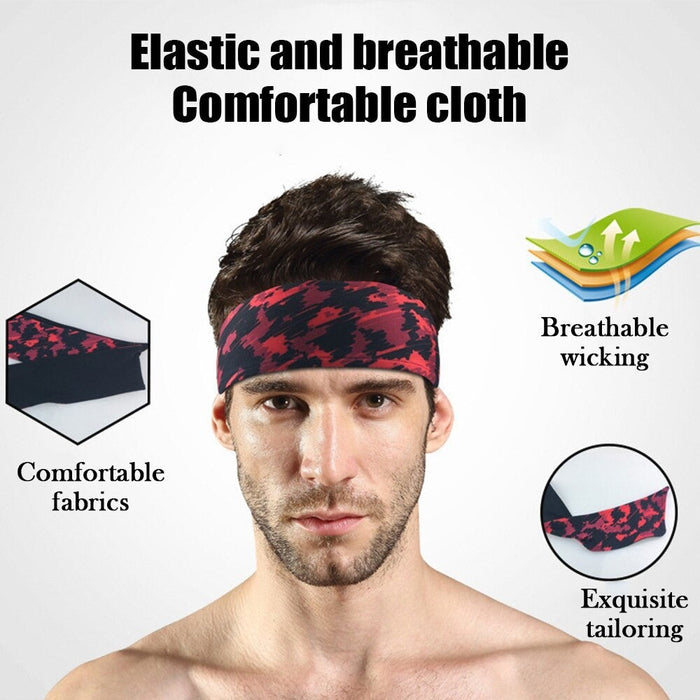 Elastic Stretch Sport Headband For Men