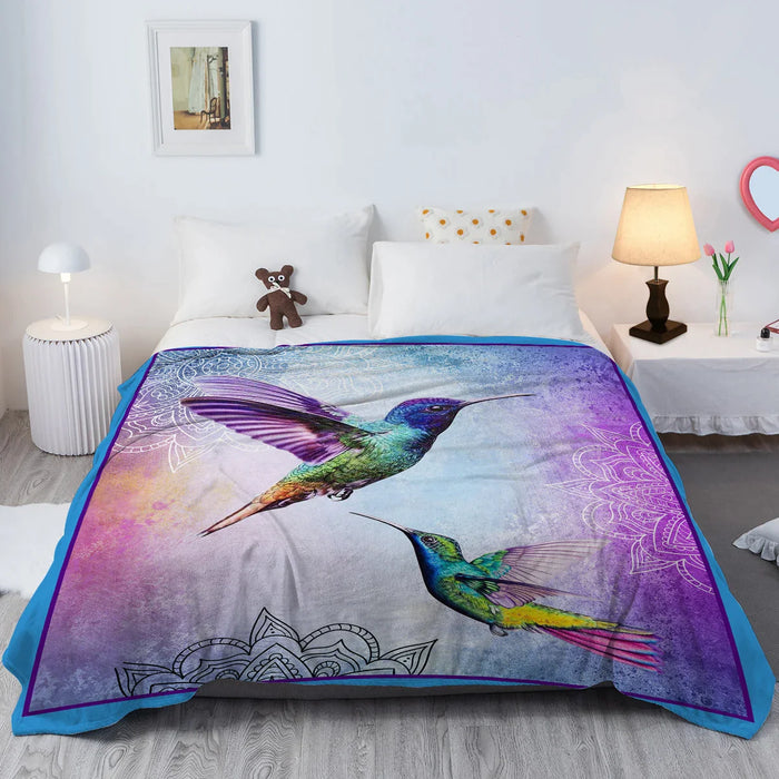 Hummingbird Throw Blanket