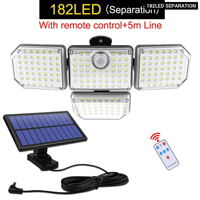 Adjustable Solar Security Flood Light With 3 Modes