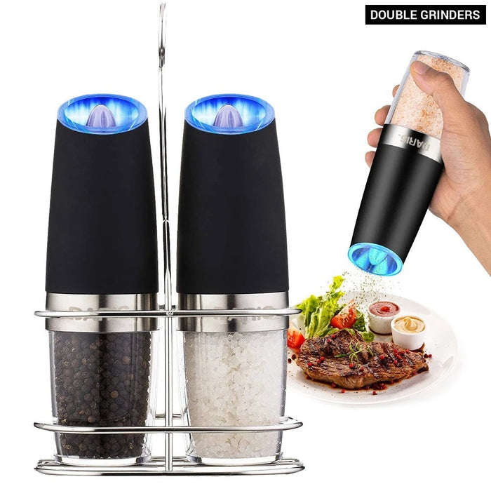 Electric Adjustable Transparent Salt And Pepper Grinder Mill