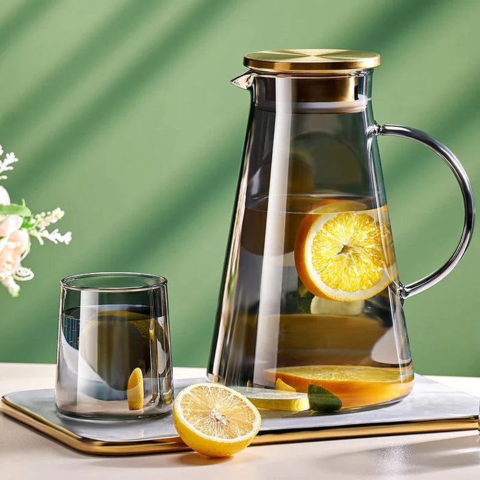 Glass Water Jug With Handle