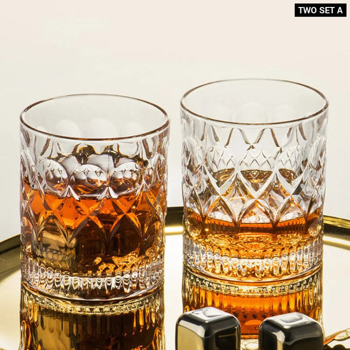 Thick Transparent Spirits Glasses For Vodka Whisky Sake