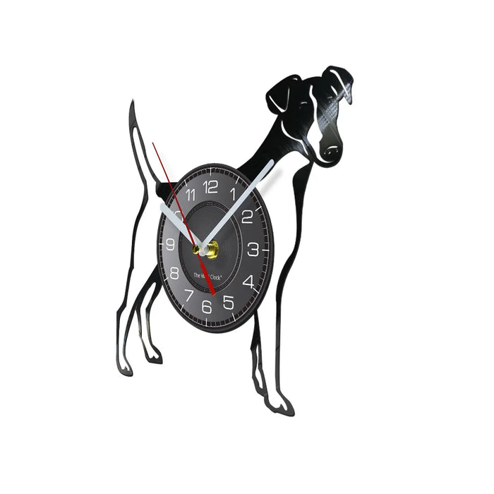 Wire Fox Terrier Vinyl Lp Wall Clock