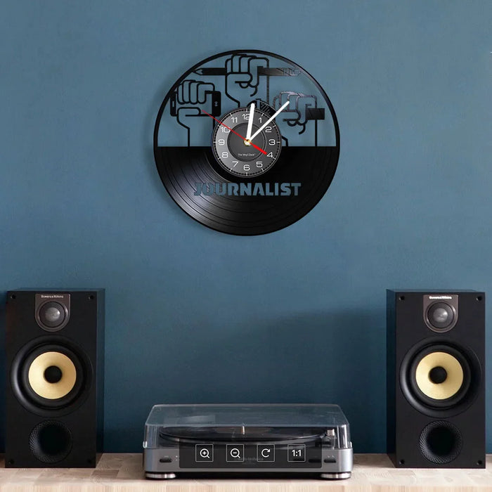 S Reporter Vinyl Record Wall Clock