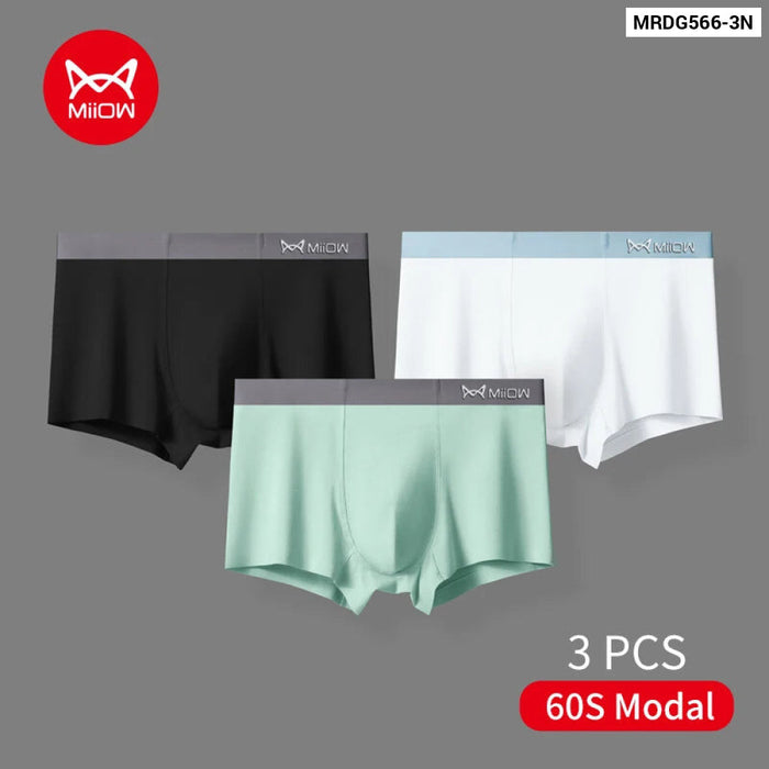 Pack Of 3 Modal Mens Boxer Shorts Soft Breathable