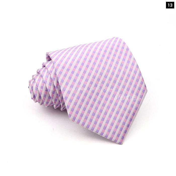 Blue Striped Polyester Tie For Men For Business Weddings And Daily Wear