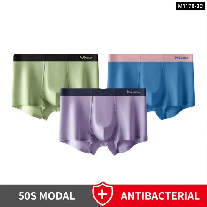 Pack Of 3 Modal Mens Boxer Shorts