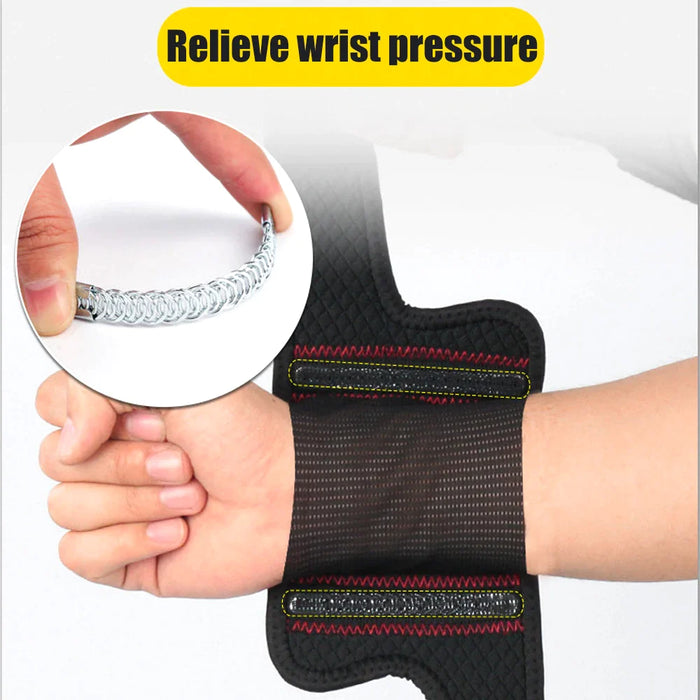 2 Pcs Adjustable Sport Compression Wrist Brace For Volleyball Weightlifting