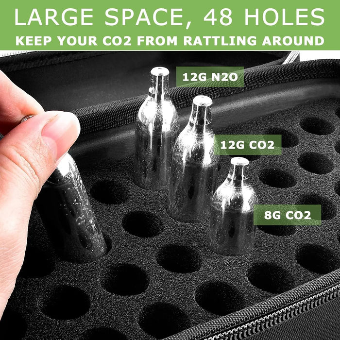 Co2 Cartridge Storage Case For Crosman Umarexss Leland Holds 12G 8G Powerlets Box Only