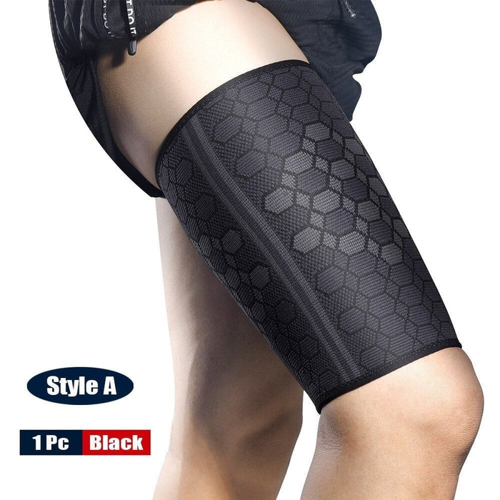 Breathable Elastic Thigh Compression Sleeves For Muscle Strain Protector Cycling Running